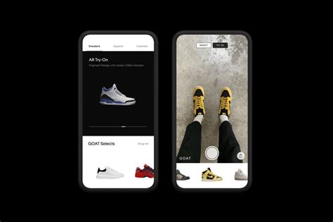 goat app sneakers website.